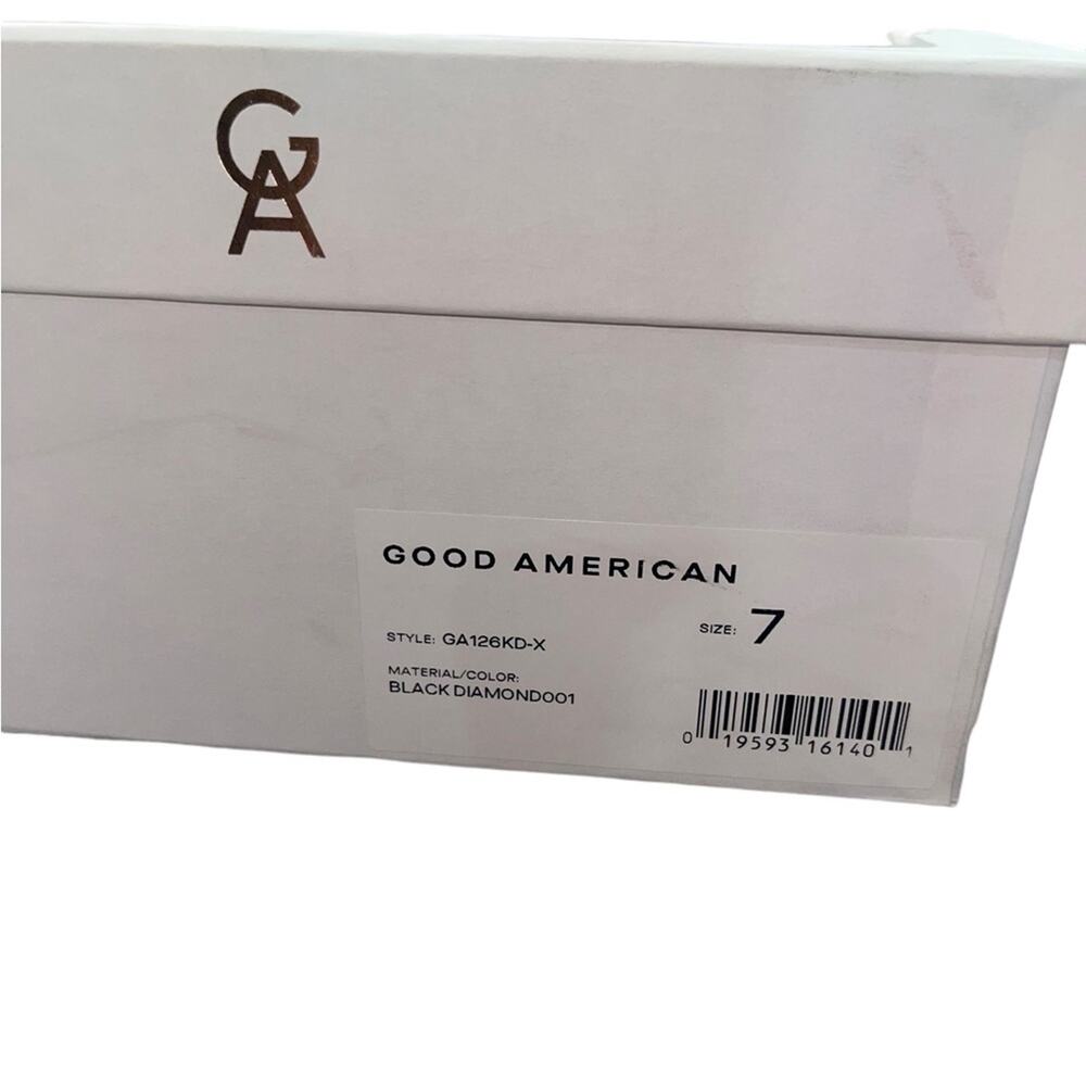 NIB! Good American Crystal Crush Shimmer Standout Slide Sandal - Size 7 - Picture 10 of 10
